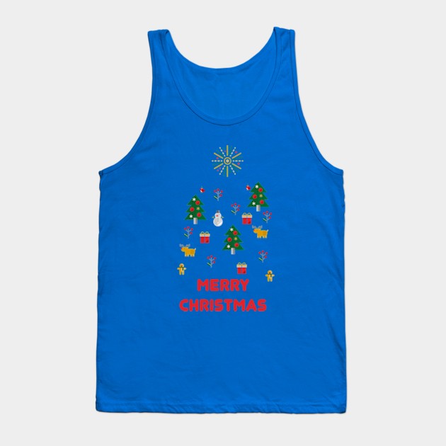 Merry Christmas Tank Top by D_Machine